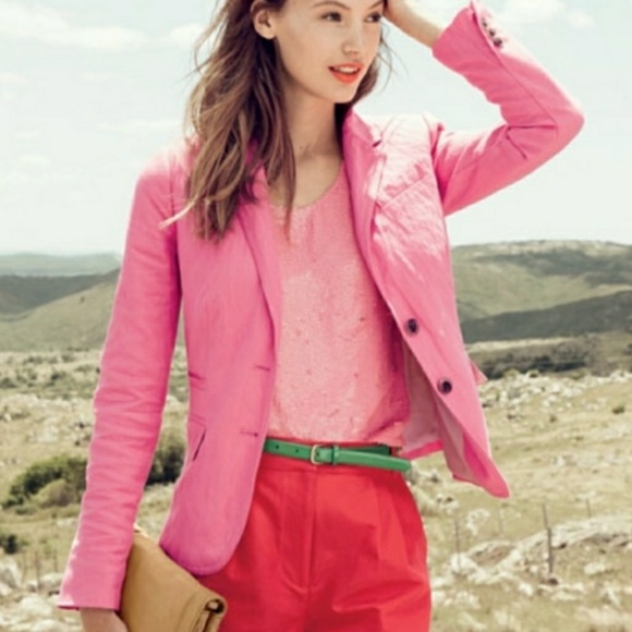J. Crew Jackets & Blazers - J.CREW Schoolboy Tall Pink Blazer